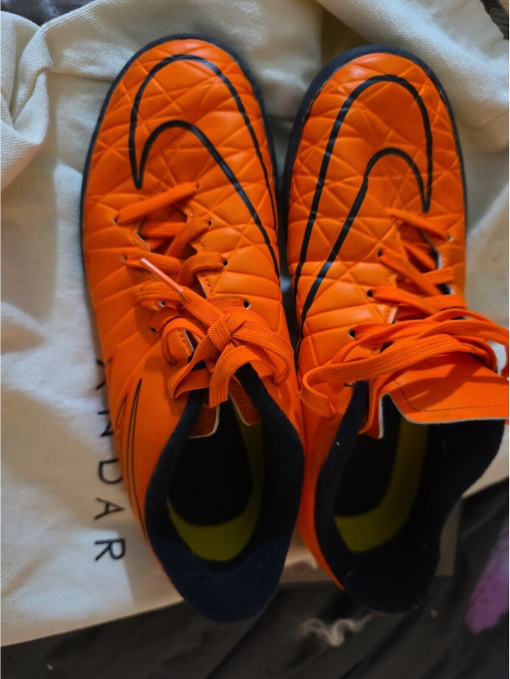 Nike Hypervenom Phelon 2 Indoor Soccer Shoes Size 2Y Futbol Orange 749920-888